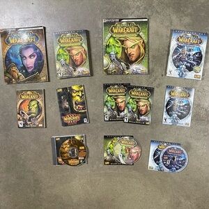 World of Warcraft Expansions Sets & Game Manuals Burning Crusade Lich King Lot